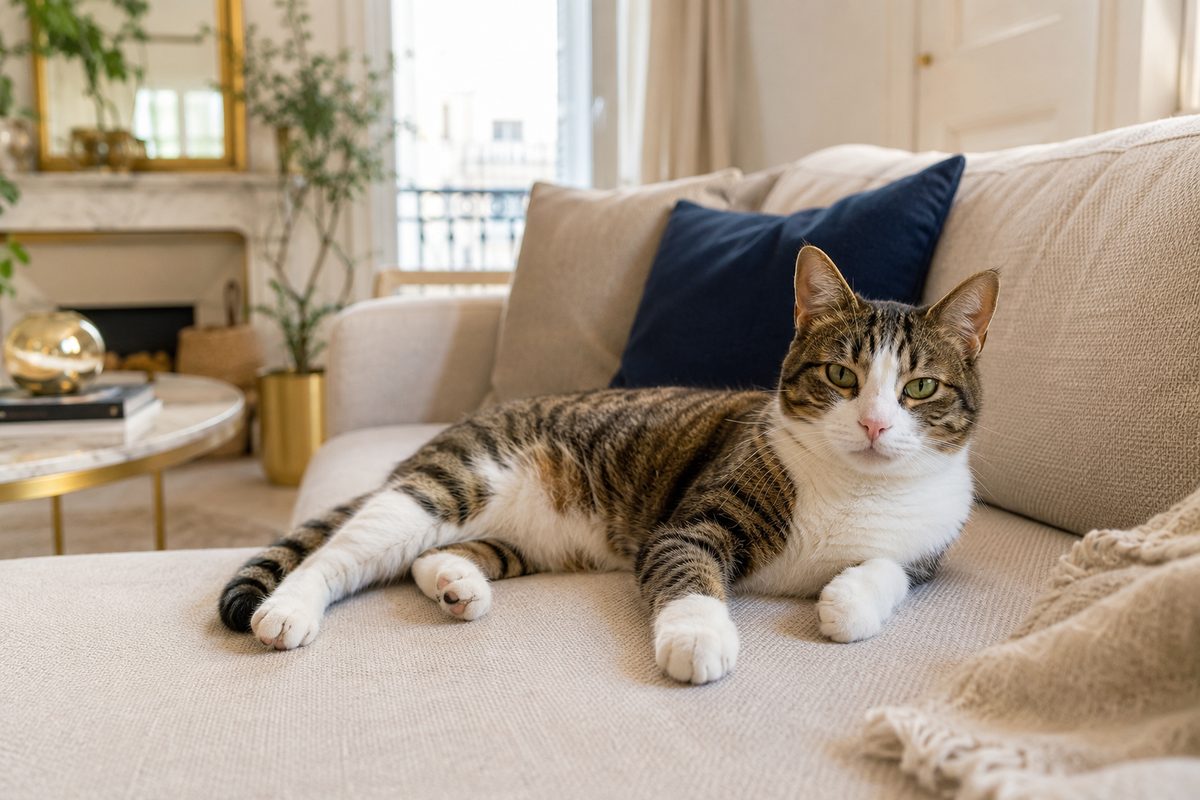 Odeur d'urine de chat sur un canapé