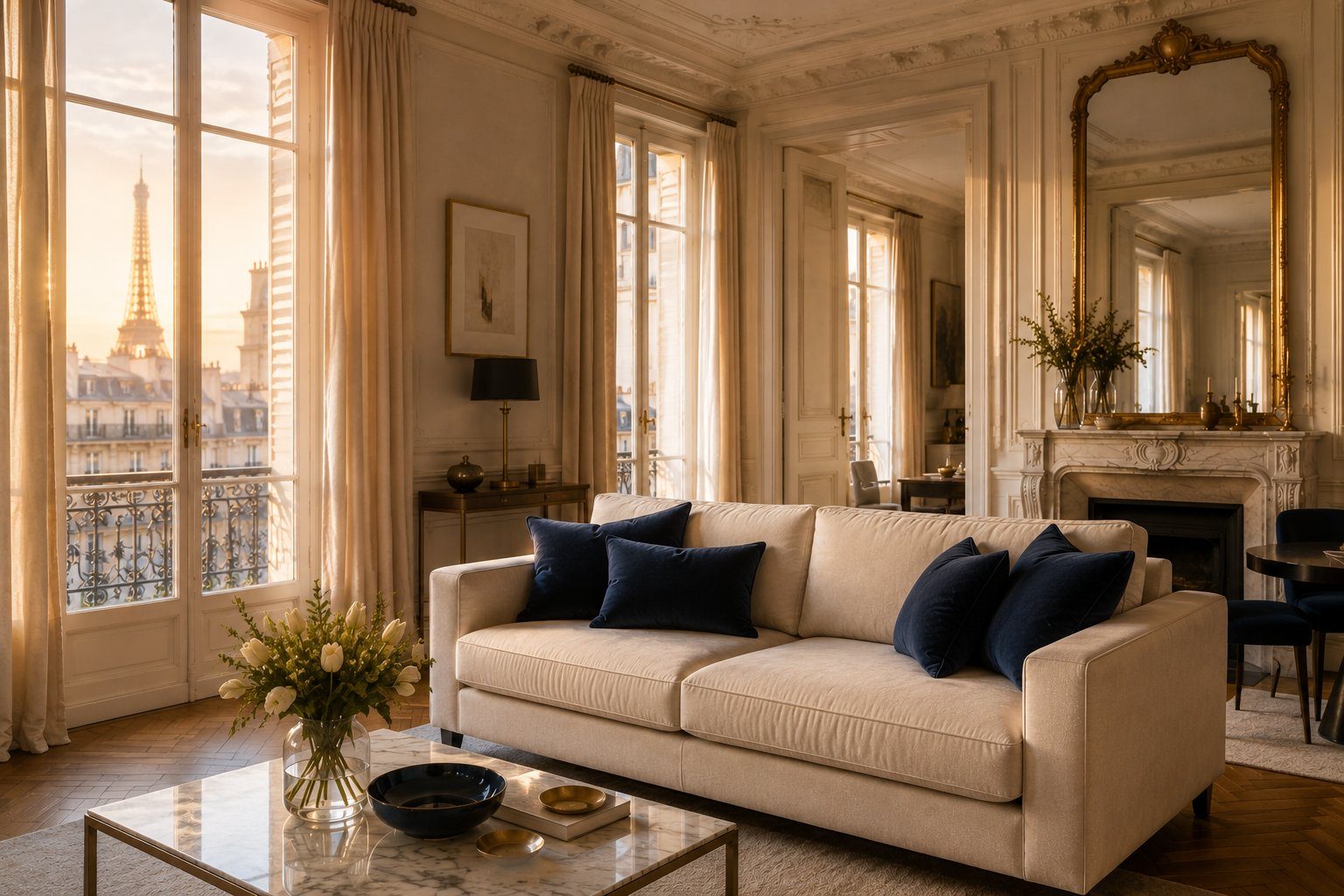 Nettoyage canapé à domicile à Paris 16e par Éclatys Paris