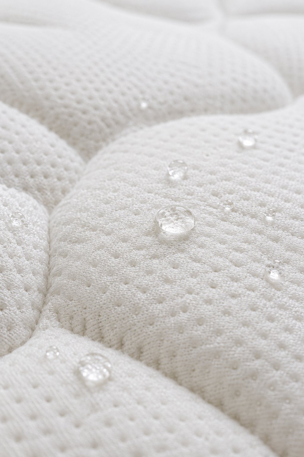 Matelas blanc propre symbolisant l'hygiène du couchage et la lutte contre les acariens